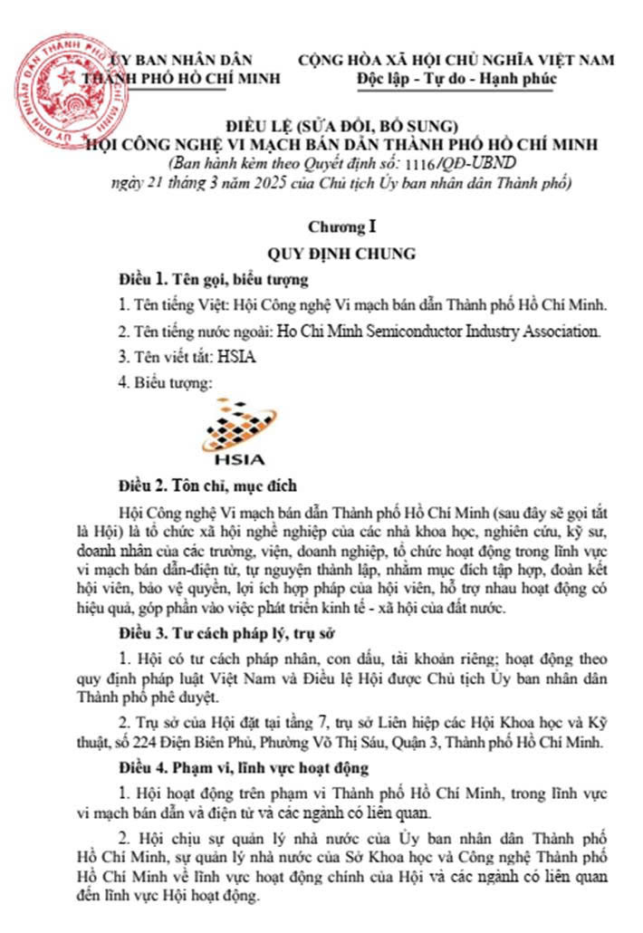 HSIA Charter